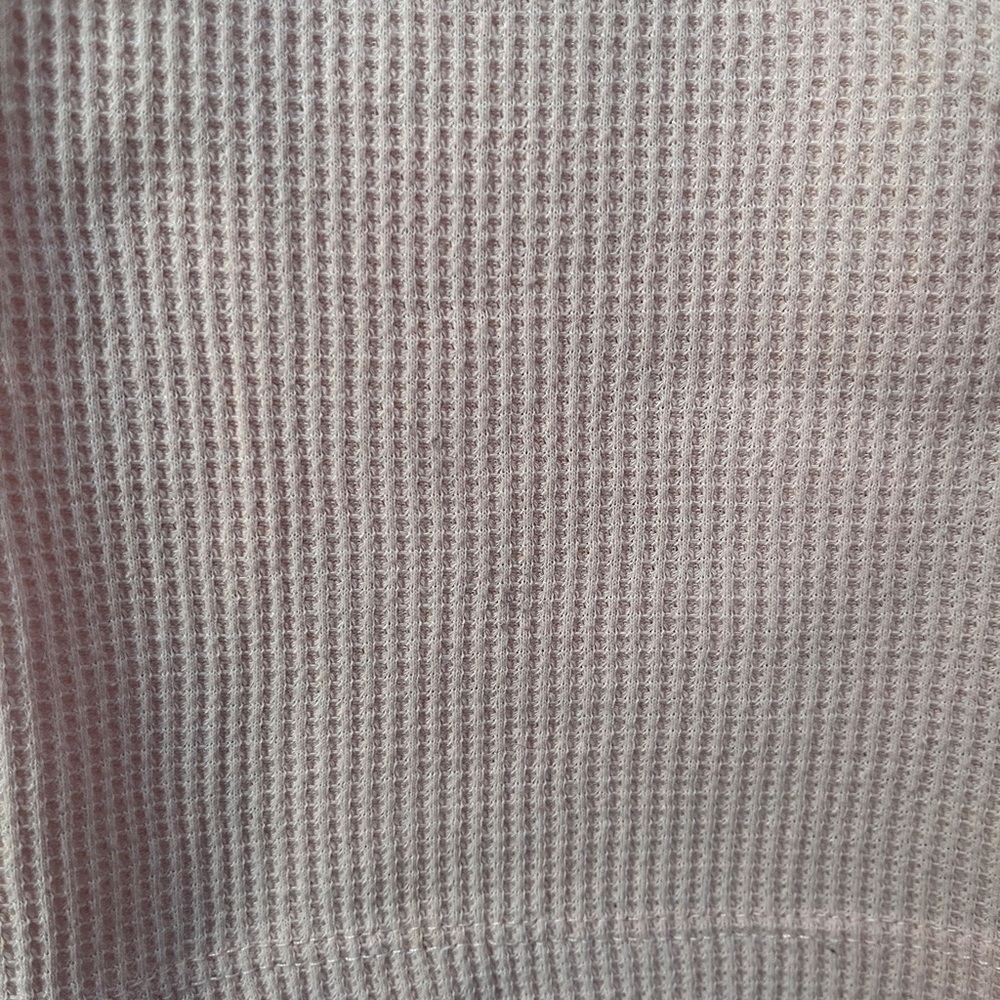 Women’s Medium Layla Pink Waffle Pajama Shirt - Picture 5 of 5